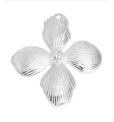 Pendentif grosse fleur 4 pétales