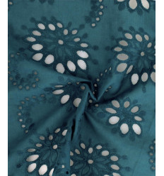 Broderie anglaise bleu