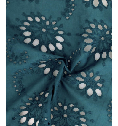 Broderie anglaise bleu