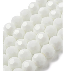 10mm - Chapelet perles à facettes en verre