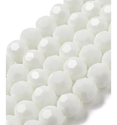 10mm - Chapelet perles à facettes en verre