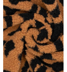sherpa fausse fourrure léopard