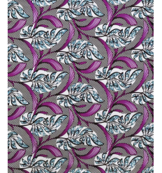 Coton Wax imprimé - Bleu Vert