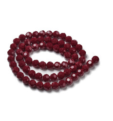 10mm - Chapelet perles à facettes en verre