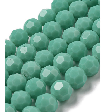 10mm - Chapelet perles à facettes en verre