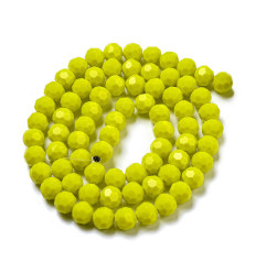 10mm - Chapelet perles à facettes en verre