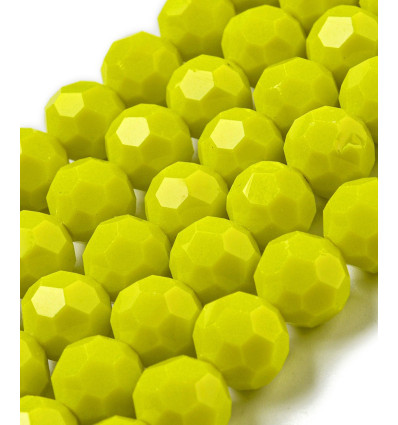 10mm - Chapelet perles à facettes en verre