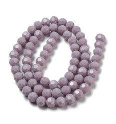 10mm - Chapelet perles à facettes en verre