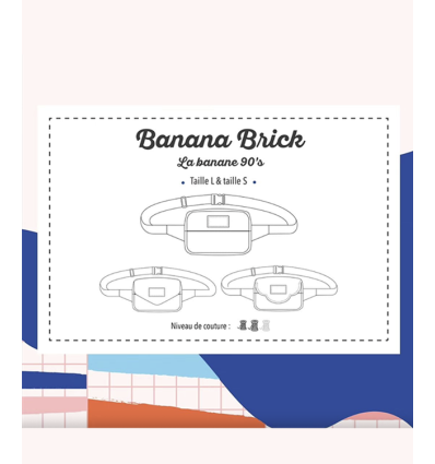 Patron Banana Brick | La banane rétro