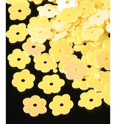 6mm - Sequins fleurs plates à broder