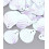 Sequins écailles blancs irisés