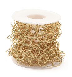 Chaine grands anneaux diamantés rond acier inoxydable (10cm)