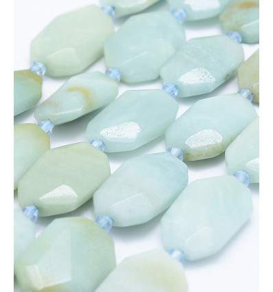 Perle amazonite rectangulaire (1pcs)