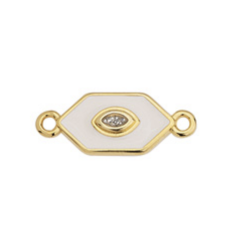 Connecteur hexagone blanc