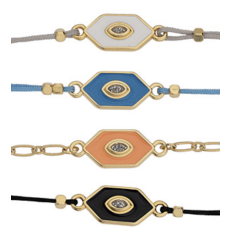 Connecteur hexagone bleu