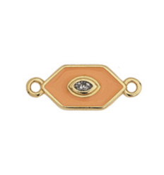 Connecteur hexagone orange