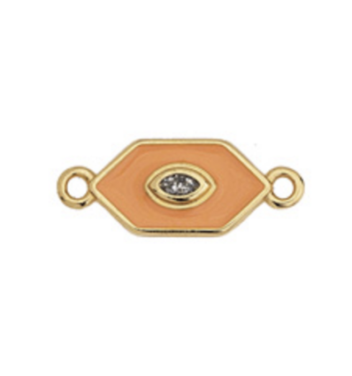 Connecteur hexagone orange