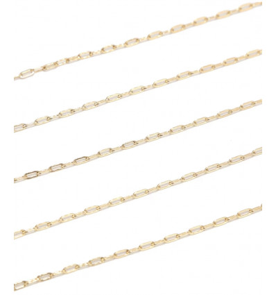 Chaine acier inoxydable - minis mailles rectangles