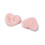 15mm - Bouton 2 trous coeur rose