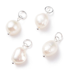 0x0mm - perles de culture naturelles sur tige - 1pc