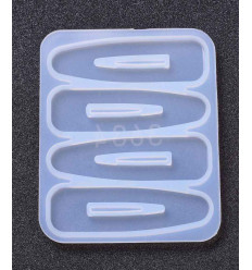 Moule pour barrettes en résine (4 modèles)