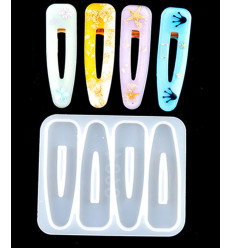 Moule pour barrettes en résine (4 modèles)