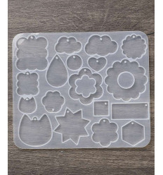 Moule boucles d'oreilles pour résine - chat/nuage