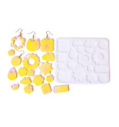 Moule boucles d'oreilles pour résine - chat/nuage