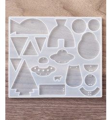 Moule boucles d'oreilles pour résine