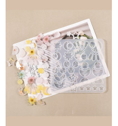 Moule boucles d'oreilles pour résine rectangulaire