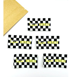 GRL PWR - Étiquette tissée à coudre