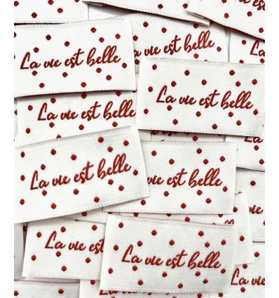 Super HEROS - Étiquette tissée à coudre