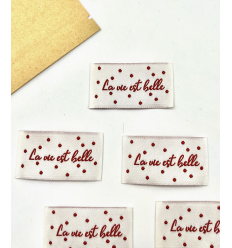 Super HEROS - Étiquette tissée à coudre