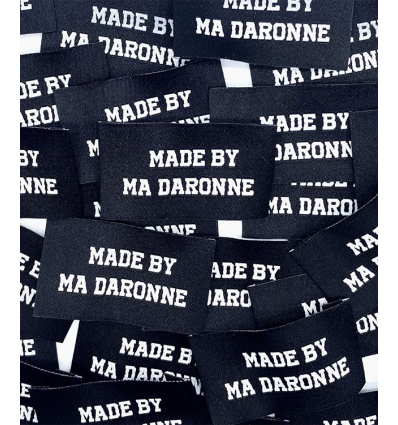 J'irai où tu iras - Étiquette tissée à coudre