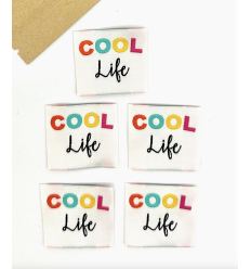 COOL Life - Étiquette tissée à coudre