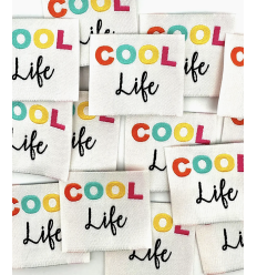 COOL Life - Étiquette tissée à coudre