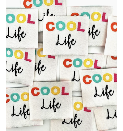 COOL Life - Étiquette tissée à coudre