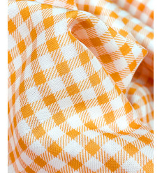 Viscose lyocell vichy orange