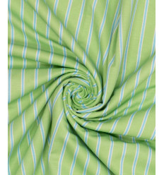 Jersey de viscose à rayures parme