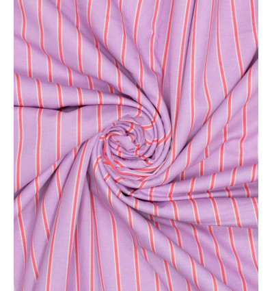 Jersey de viscose à rayures