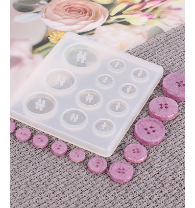 Moule bouton pour résine