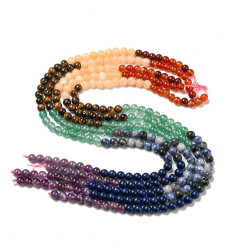 6mm - Mix coloris chakra - Chapelet pierre