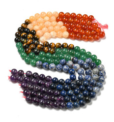 8mm - Mix coloris chakra - Chapelet pierre