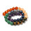 8mm - Mix coloris chakra - Chapelet pierre