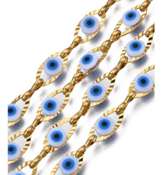 10m - Bobine chaine oeil protecteur bleu