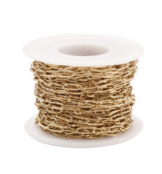 Chaine mini trombone strillées acier inoxydable (10cm)