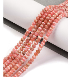 4mm - rhodonite - Chapelet pierre