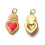 Pendentif coeur ex-voto avec émaillage