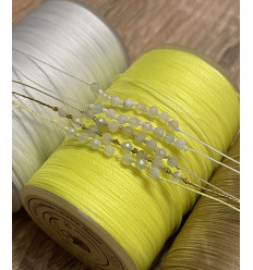 Ø 0,35mm - fil polyester ciré (1m)