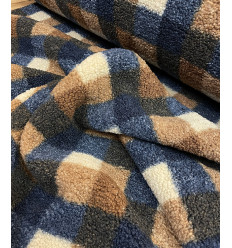 Bouclette tartan bouclette à damier